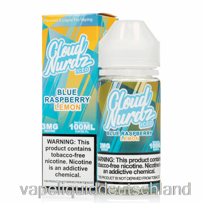 Eisblaue Himbeer-Zitrone - Cloud Nurdz - 100 Ml 0 Mg Vape Deutschland